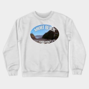 Short Beach Oregon Crewneck Sweatshirt